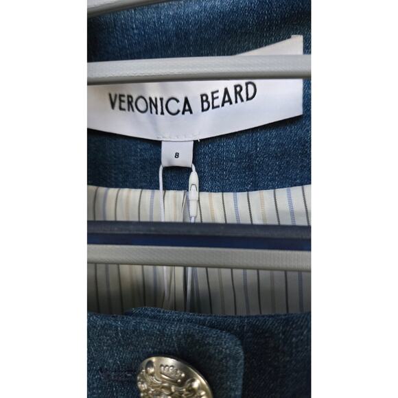 Veronica Beard Tamara Denim Vest Top Size 8 - Picture 6 of 8